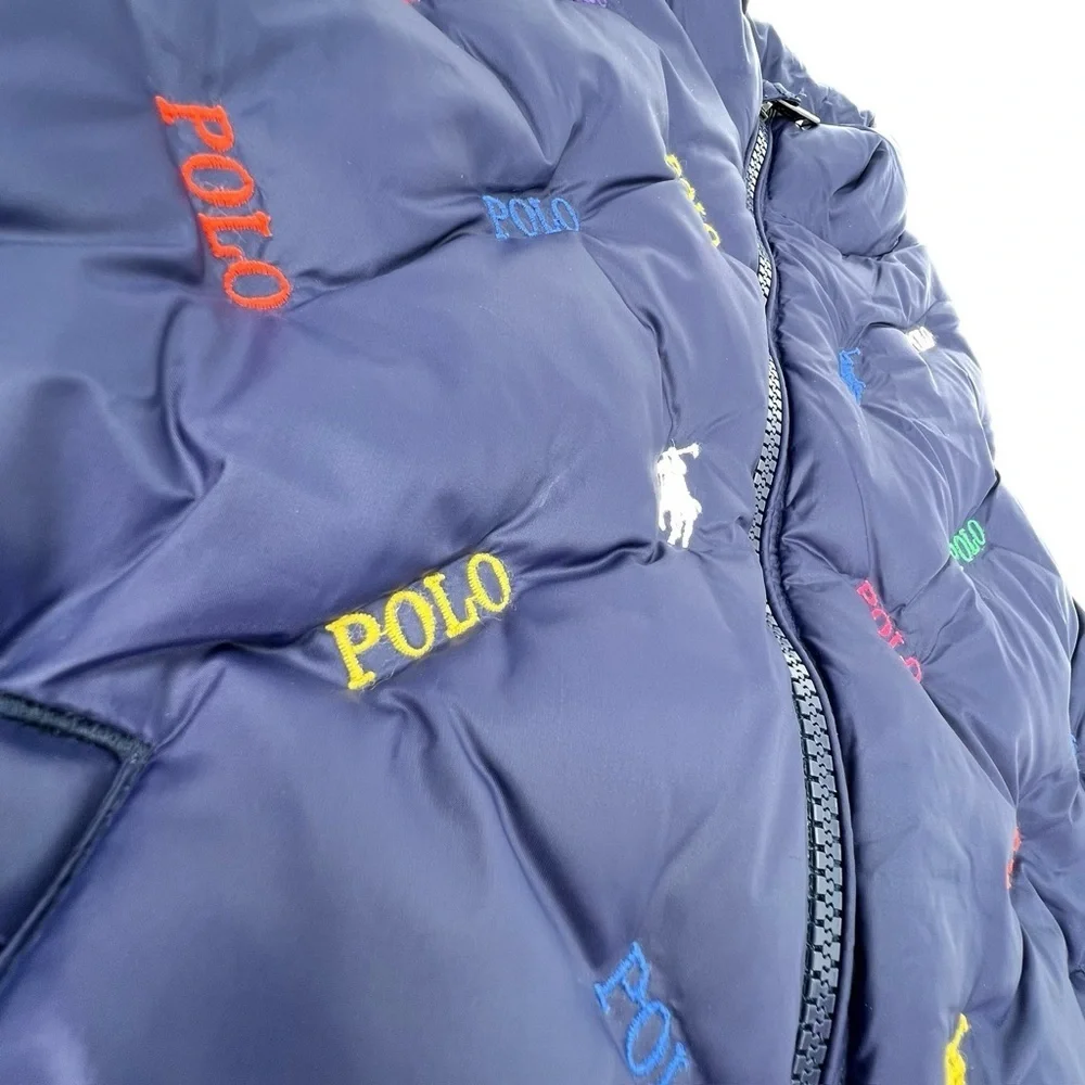 Polo Ralph Lauren Down Puffer Vest Children’s Size 6 Navy Blue Warm Ski New NWT